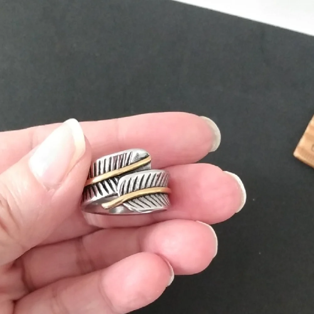 Silver Leaf Design Ring